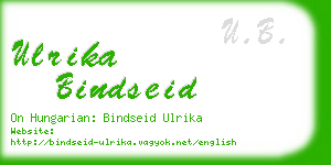 ulrika bindseid business card